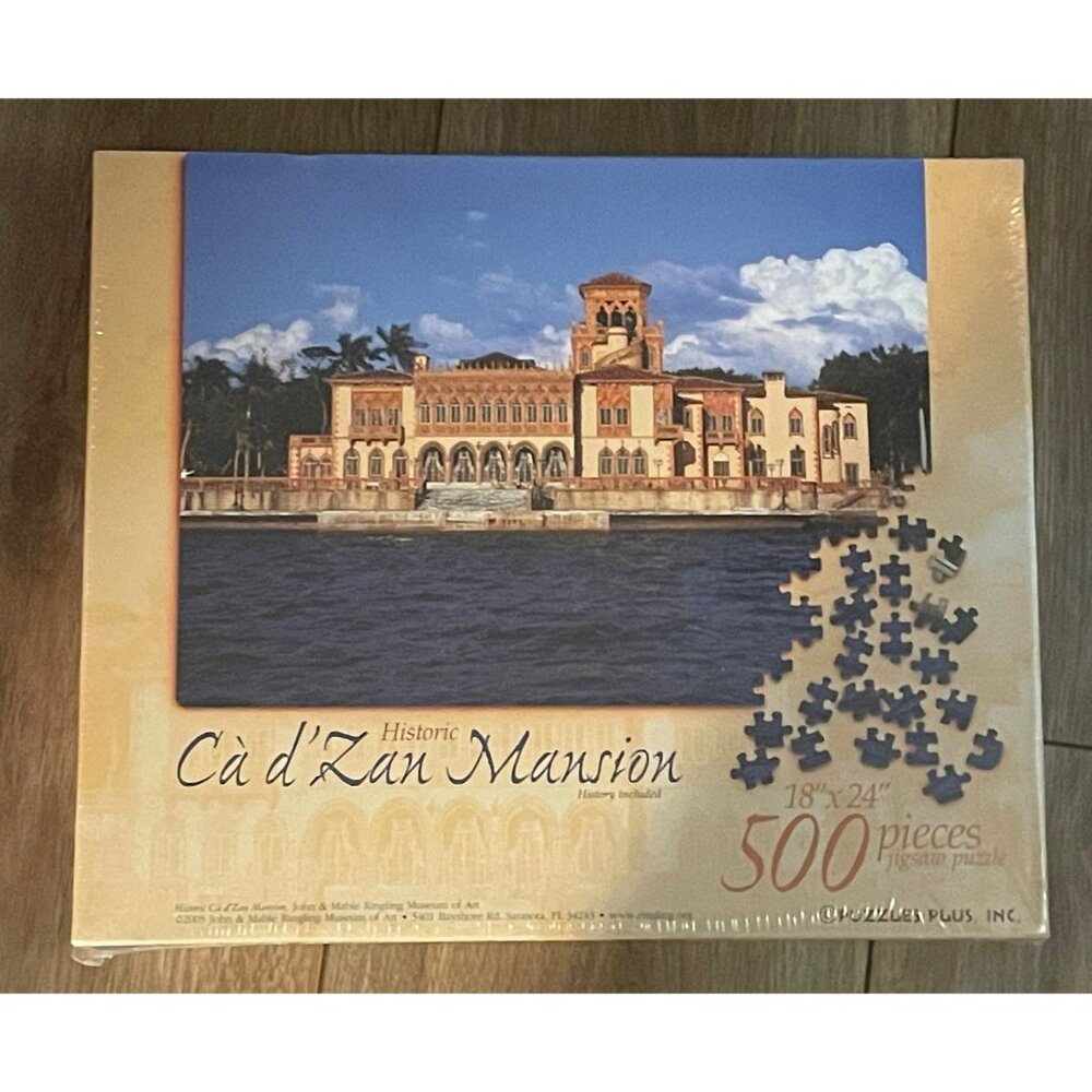 Historic Ca d' Zan Mansion 500 Piece Jigsaw Puzzle 2005 Puzzles Plus Sealed NIB